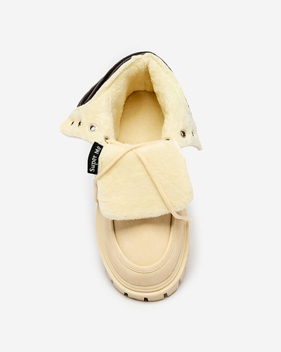 Royalfashion Trappers bej pentru femei Saramellia