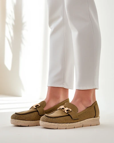 Pantofi plano Royalfashion pentru femei cu un accent decorativ pe vârf