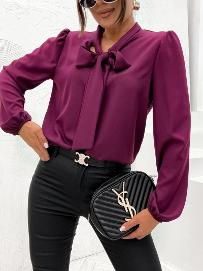Bluză de damă Royalfashion cu fundiță