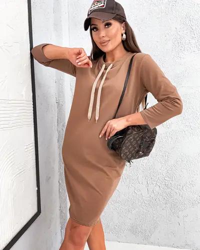 Royalfashion Rochie mini din bumbac pentru femei