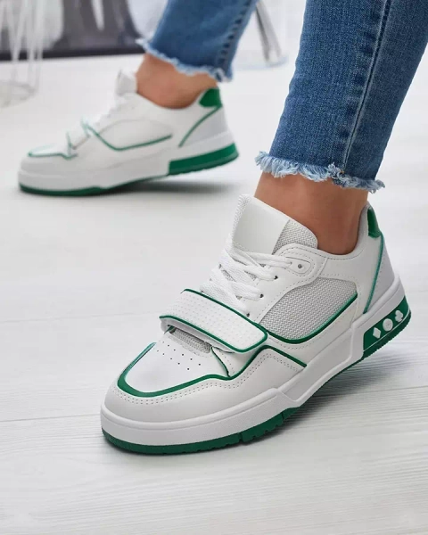 Adidași sport de damă de culoare albă și verde Xirrat- Footwear