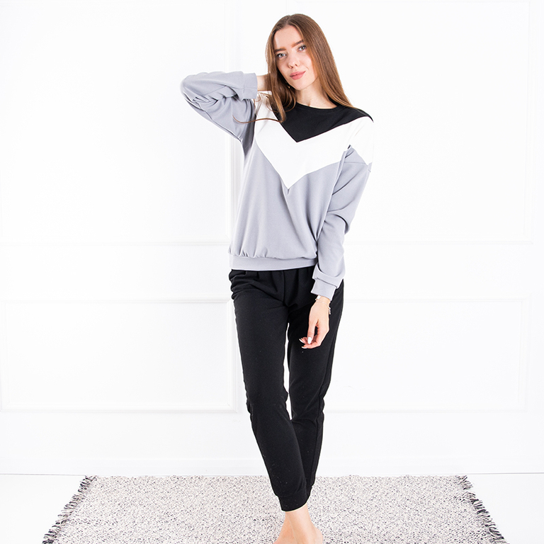 Set tricolor gri pentru femei - Îmbrăcăminte
