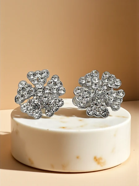 Rum: Royalfashion Klipsy kolczyki damskie z cyrkoniami