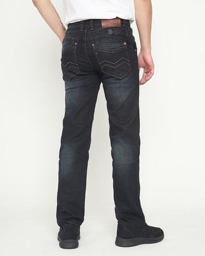 Blugi pentru bărbați negri - Îmbrăcăminte