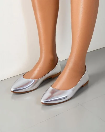 Royalfashion Balerini din patent pentru femei Aramiese