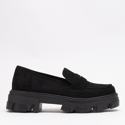 OUTLET Pantofi Visavi din piele ecologica dama neagra - Incaltaminte