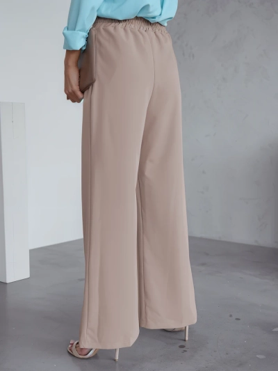 Pantaloni largi pentru femei Royalfashion cu pliuri