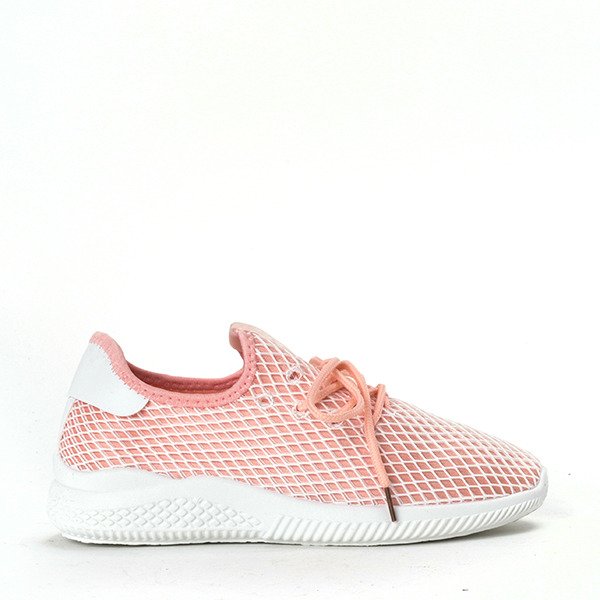 Sportowe buty w kolorze różowo - pomarańczowym Kaylee - Obuwie