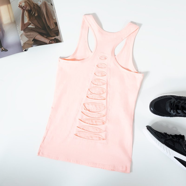 Tricou roz pentru femei, cu bretele largi - Îmbrăcăminte