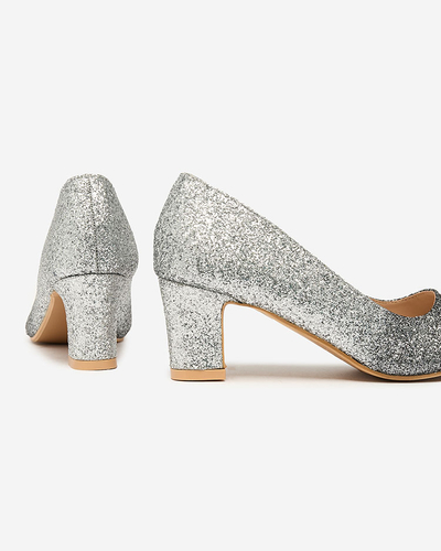 Royalfashion Pantofi stiletto Yapunni Silver pentru femei