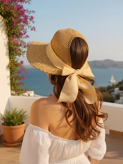 Royalfashion Pălărie de paie pentru femei Mira Flare