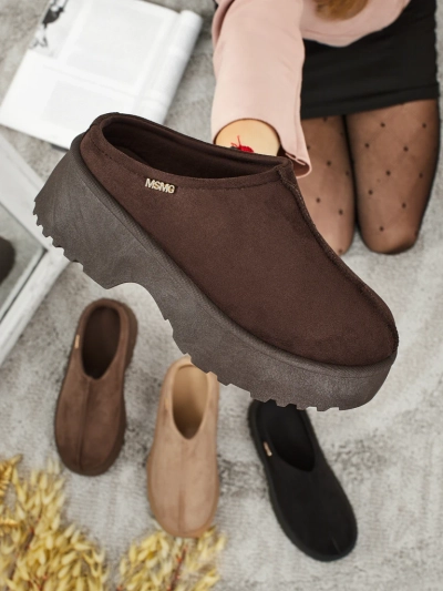 Botine scurte de damă a'la snowboots cu blană Calindra