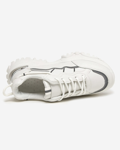 OUTLET Pantofi sport albi de dama Tensii Jenirso - Incaltaminte