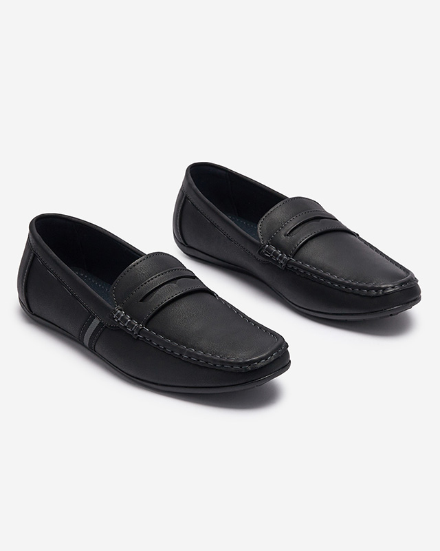 Mocasini bărbați negru Hacerno- Footwear