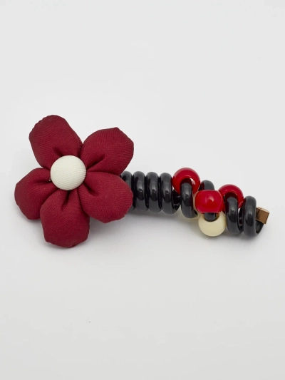 Royalfashion Elastic de păr tip spirală cu o mică floare Blossom Coil