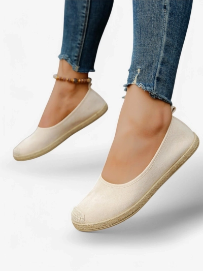 Espadrile ecologice din suede pentru femei Royalfashion Aroles