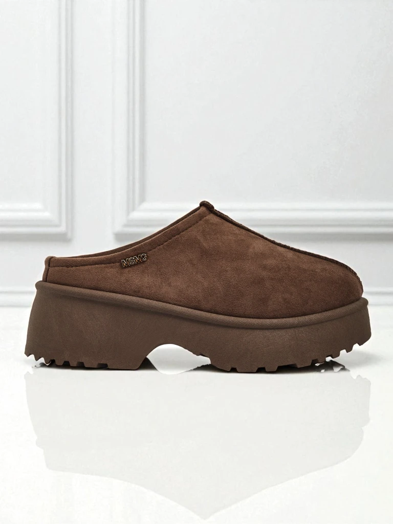 Botine scurte de damă a'la snowboots cu blană Calindra