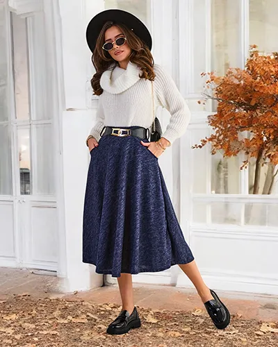 Fusta midi Royalfashion pentru femei