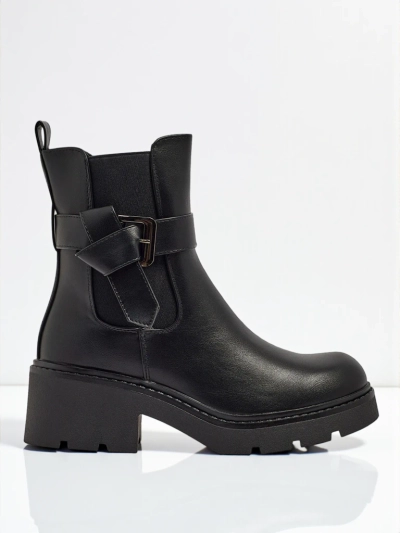 Botine de damă din piele ecologică Velri