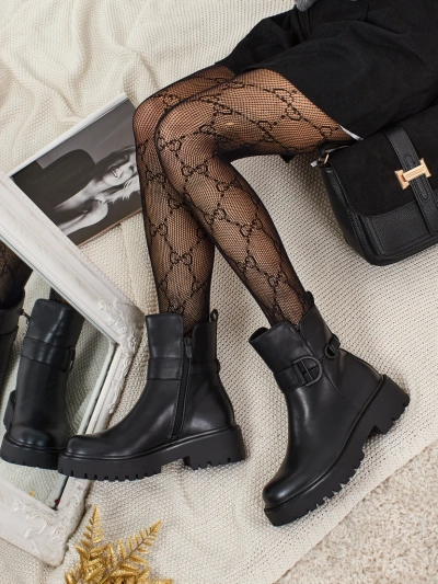 Botine de damă din piele ecologică Marques