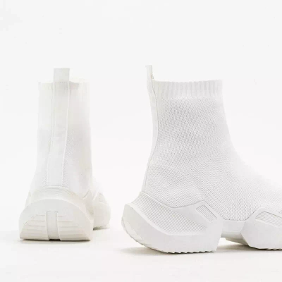 OUTLET Pantofi sport inalti dama Gohi albi - Incaltaminte