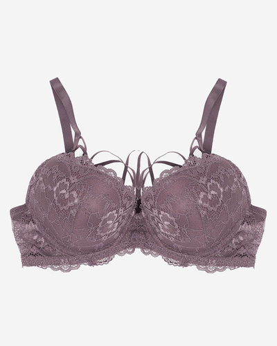 Sutien de damă violet cu dantelă - Lenjerie intima
