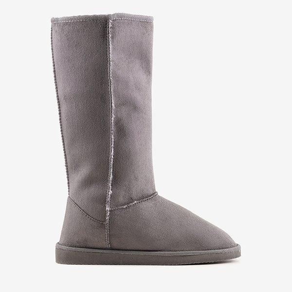 Cizme de zăpadă calde pentru femei în gri Shaea - Încălțăminte