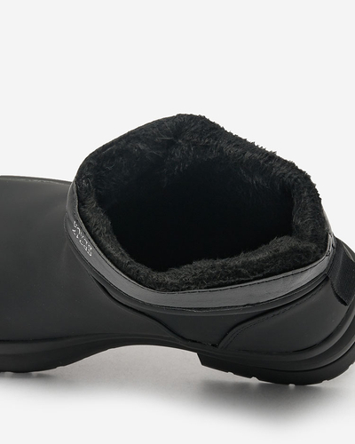 Royalfashion Cizme negre mate pentru femei cu talpă mai groasă Holeopi