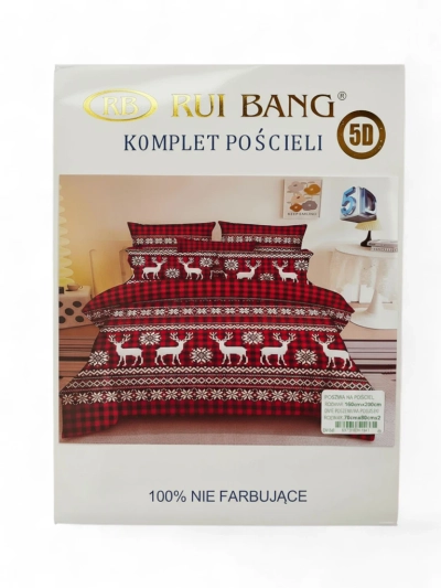 Royalfashion Lenjerie de pat de Crăciun 160x200 set 3 PIESE