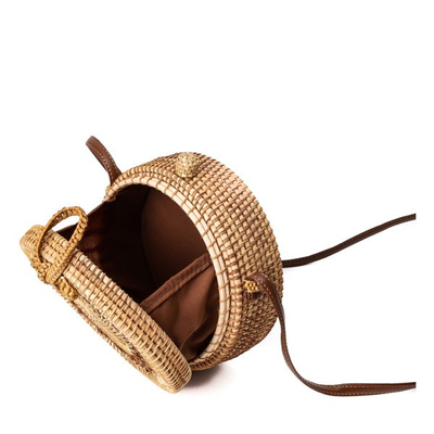 Mała torebka wiklinowa typu kuferek - Torebki