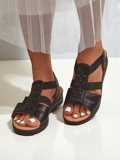 Royalfashion Sandale dama cu toc mic Sora