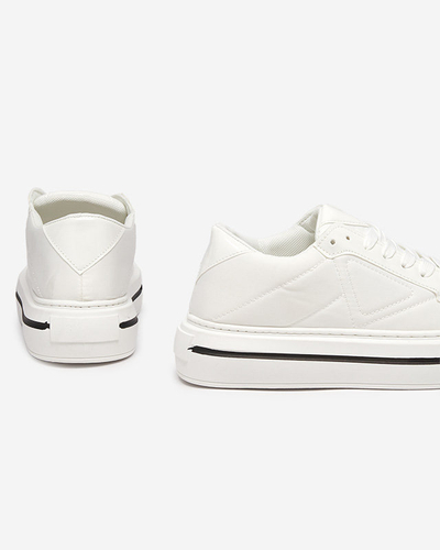 OUTLET Tenisi sport albi dama Smaqo - Incaltaminte