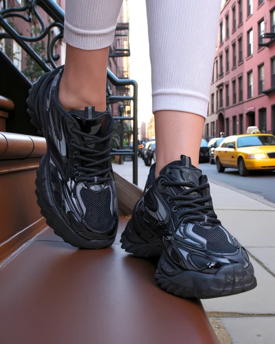 Royalfashion Adidași lacuiți pentru femei Leysi