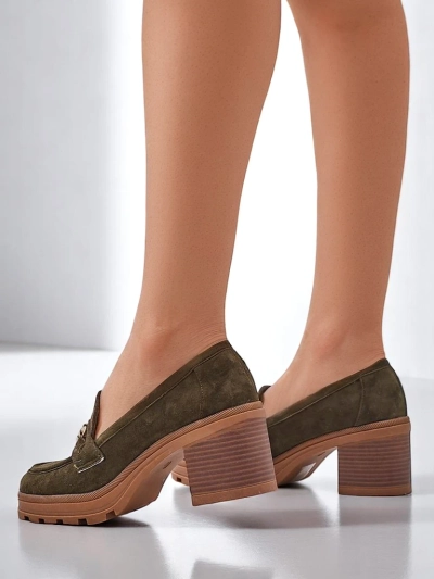 Royalfashion mocasini cu toc pentru femei Tollinge