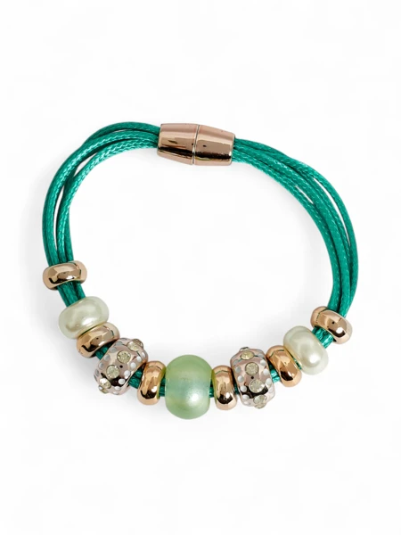 Gyals Dem Armband Wid Beads An Zirconia