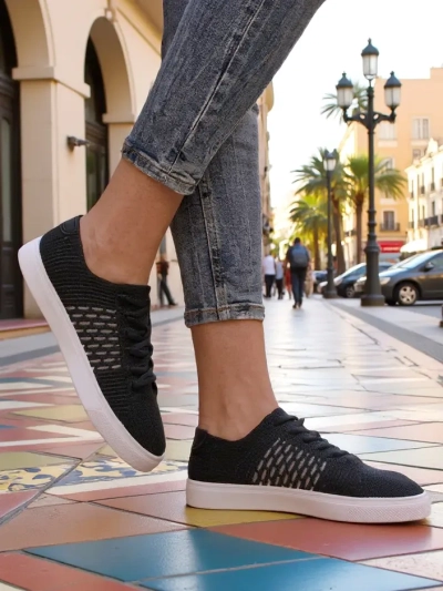 Royalfashion Pantofii sport pentru femei din material textil Norbiese