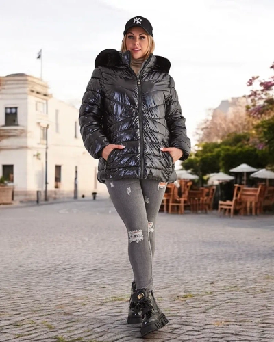 Royalfashion Jachetă de iarnă matlasată pentru femei