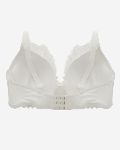 Sutien de dama din dantela crem - Lenjerie intima