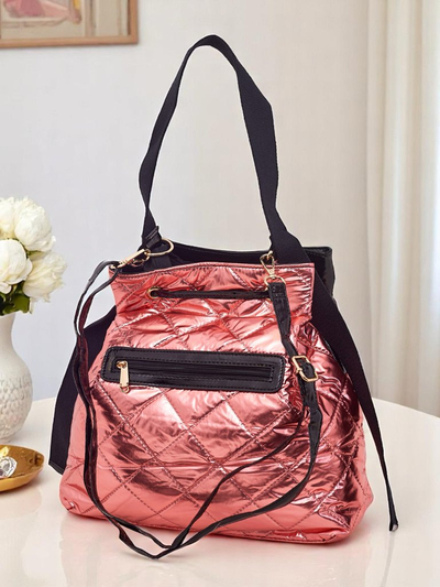 Royalfashion Geantă de damă mare Luxe Glow Shopper