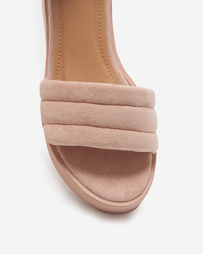 Sandale pane dama roz Okita - Pantofi