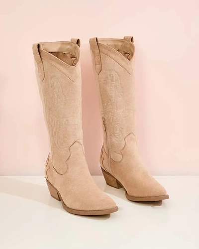 Royalfashion Women's Lieffil Heeled Cowboy Boots