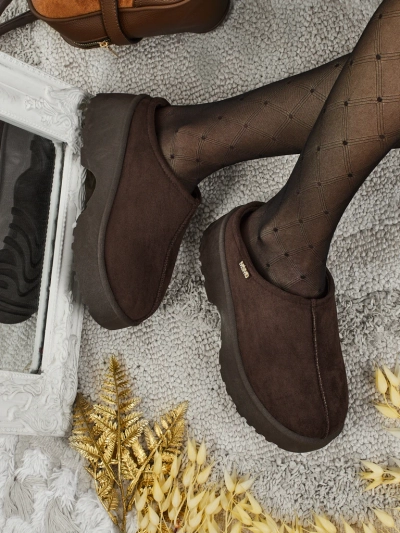 Ghete scurte tip snowboots pentru femei cu blană Noelina