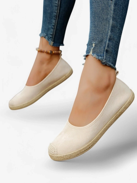 Espadrile ecologice din suede pentru femei Royalfashion Aroles
