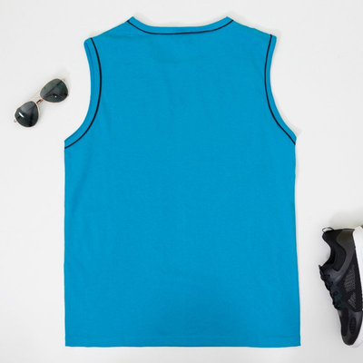 Tricou de bumbac fără mâneci din bumbac pentru bărbați - Îmbrăcăminte