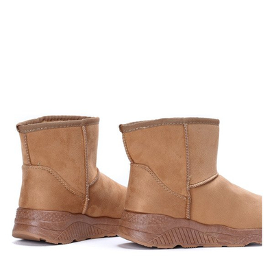 Brązowe śniegowce Larisa - Obuwie