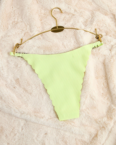 Royalfashion Chiloți tanga de damă Mint cu zirconii