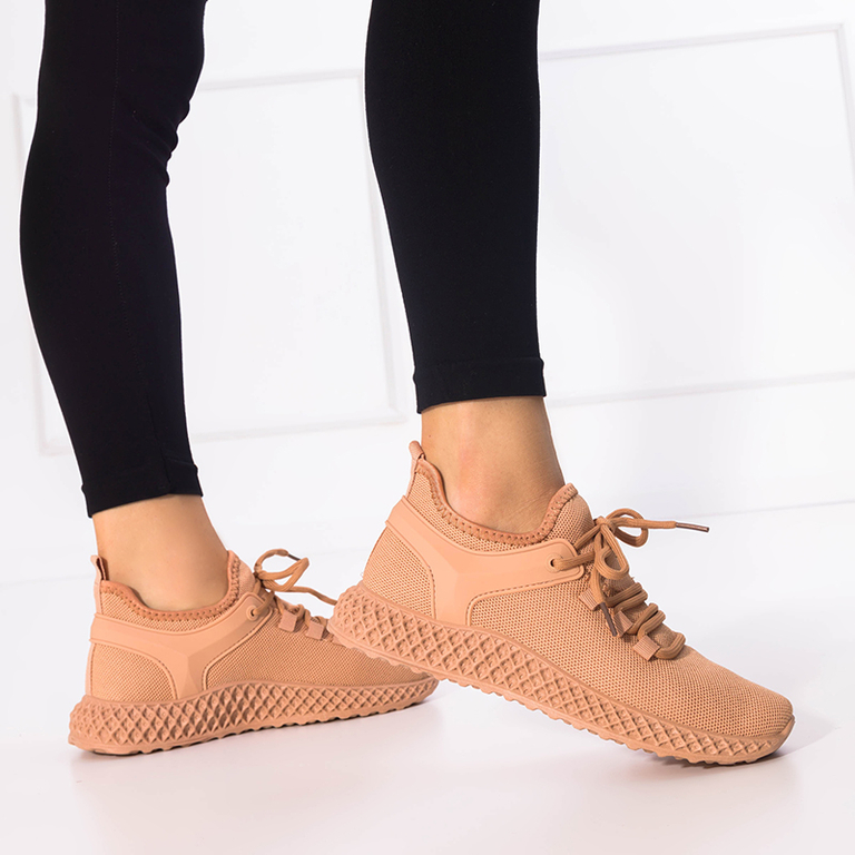 OUTLET Pantofi sport dama in culoarea camel Modika - Incaltaminte