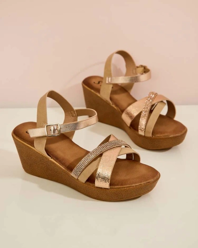 Royalfashion Sandale de damă cu zirconii Bozi
