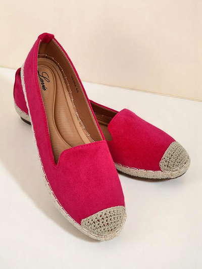 Espadrile Royalfashion pentru femei din piele intoarsa ecologica, cu toc bomba