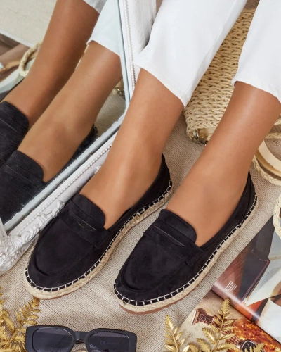 Royalfashion Mocasini de damă din piele întoarsă eko Monum
